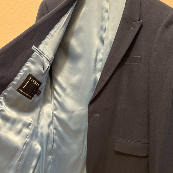 Topman 1-button blazer (navy; 38R) - Picture 7 of 11